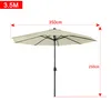 LZQ Ø350cm ALU Parasol de jardin Parasol de terrasse Voir les images du produit 2