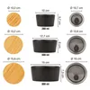Moritz & Moritz 3x Porzellanschüssel Schwarz Produktbild-Vorschau 3