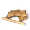 Wooden parts of a barrel and a wooden rod on a white background. Produktbild-Vorschau