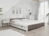 A bedroom scene with a bed, nightstand, and dresser. Náhled obrázku produktu