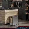 WELLGRO Treteimer 2x20L Silber – Edelstahl mit Softclose & Produktbild-Vorschau 8