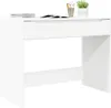 A white desk with a drawer is shown against a white background. Anteprima dell’immagine prodotto
