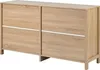 MODFU Bahut Scandinave 145×40×80 cm - 4 Portes en Bois et Voir les images du produit 4