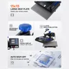 Tepelný lis VEVOR, 15 x 15 palců, zařízení 5 v 1 pro Náhled obrázku produktu 6