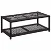 vidaXL Banc à chaussures Noir 80 x 40 x 30 cm Poly Rattan Voir les images du produit 5