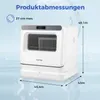 Mini zmywarka COSTWAY, zmywarka stołowa z 6 programami, Podgląd zdjęcia produktu 3