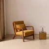 Poltrona scandinava in velluto a coste e legno di hevea, Anteprima dell’immagine prodotto 3