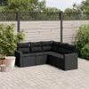 VidaXL 3251282, Schwarz, Rattan, Stahl, 110 kg, Erwachsene Produktbild-Vorschau 2