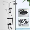 Duschset Duschsystem mit Handbrause Schwarz  Regendusche Produktbild-Vorschau 3