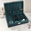 Coffret à bijoux, boîte à bijoux en velours avec 2 niveaux, Voir les images du produit 6