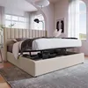 okwish Letto imbottito 160x200 cm, letto matrimoniale con Anteprima dell’immagine prodotto 10