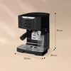 Klarstein 1,4 L Siebträgermaschine für 2 Tasse Kaffee, Mini Produktbild-Vorschau 7