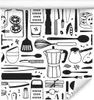 10m VLIES TAPETE Rolle Esszimmer Lüffel Messer Kochen Produktbild-Vorschau 1
