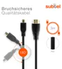 Micro HDMI Type D Kabel 3m kompatibel mit Canon EOS M6 M50 Produktbild-Vorschau 4