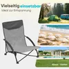 Sekey 2er Set Strandstuhl Faltbar Campingstuhl Leicht Produktbild-Vorschau 7