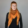 Baumwolltuch - Zebra orange - schwarz - quadratisches Tuch Produktbild-Vorschau 6