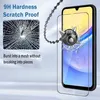 A marketing image showing a phone screen protector being tested against impact. Produktbild-Vorschau