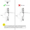 Schmalrahmengarnitur 8-72mm Schildgarnitur Weiss RAL9016 Produktbild-Vorschau 3