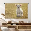 MuchoWow® Wandteppich Wandbehang Lamm - Gras - Sonne Produktbild-Vorschau 6