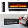 Elektrický krb, 3D efekt, nástenný krb, dekoratívne Náhľad obrázku produktu 6