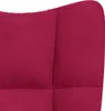 vidaXL Fotel Relax aksamitny w kolorze czerwonego wina Podgląd zdjęcia produktu 6
