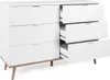 Homestyle4u komoda príborník highboard skrinka so 6 Náhľad obrázku produktu 5