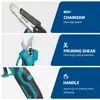Súprava akumulátorových nožníc na konáre Drillpro 6 palcov Náhľad obrázku produktu 7
