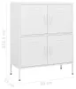 vidaXL Úložná skříň bílá 80x35x101,5 cm Ocel Náhled obrázku produktu 7