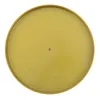 A top-down view of a round, gold-colored plate or stand. Podgląd zdjęcia produktu