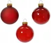 Weihnachtskugeln Glas 6cm 15 Stück - Weihnachtsrot Mix Produktbild-Vorschau 1