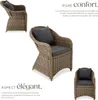 Fauteuil en rotin avec structure en aluminium, coussin Voir les images du produit 3
