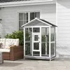 Cage à oiseaux PawHut en bois, volière pour perruches avec Voir les images du produit 2