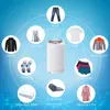 A collage of clothing items and a washing machine, illustrating the types of items that can be washed. Produktbild-Vorschau