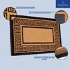 A doormat with a Greek key pattern and brand logo. Podgląd zdjęcia produktu