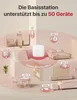 A 3D rendering of a smart home setup showing a central base station connected to various devices in different rooms. Náhľad obrázku produktu