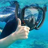 Maska Do Snorkelingu Nurkowania Pełnotwarzowa Uchwyt Na Podgląd zdjęcia produktu 5