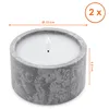 Candela LED da esterno effetto cemento con timer, Anteprima dell’immagine prodotto 2
