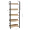 vidaXL Regał 5 półek dąb 60x27,6x158,5 cm materiał Podgląd zdjęcia produktu 6