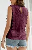 ASKSA Damen Ärmellos Bluse Spitze T-Shirt Elegant Produktbild-Vorschau 4