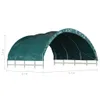Tenda per Bestiame in PVC 3,7x3,7 m Verde Anteprima dell’immagine prodotto 7
