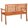 2-Sitzer-Gartenbank mit Auflage 120 cm Massivholz Produktbild-Vorschau 5