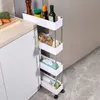 Półka Łazienkowa Szafka Kuchenna Regał Na Kółkach Mobilny 4 Podgląd zdjęcia produktu 6
