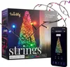 A product box for Twinkly LED light strings, with a string of lights draped over it and a smartphone displaying the app interface. Náhled obrázku produktu