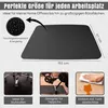 Tapis de protection LP noir 117 x 153 cm - Sous-main noir - Voir les images du produit 2