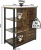 MIADOMODO® Vintage Sideboard - 3 offenen Ablagen, 70x29x75 Produktbild-Vorschau 14