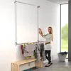 Wand-Wäscheständer mit Gitter, ideal für Balkon, Bad oder Produktbild-Vorschau 10