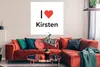MuchoWow® Poster Ich liebe - Kirsten - Mädchen 100x100 cm - Produktbild-Vorschau 2