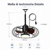 IP65 Outdoor Deckenventilator mit Stecker und Licht - 5m Produktbild-Vorschau 5