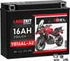 LANGZEIT YB16AL-A2 GEL Motorradbatterie 16Ah 12V 310AEN GEL Produktbild-Vorschau 1