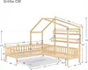 Merax Kinderbett 90x200cm/140x70cm mit Rausfallschutz, Produktbild-Vorschau 7